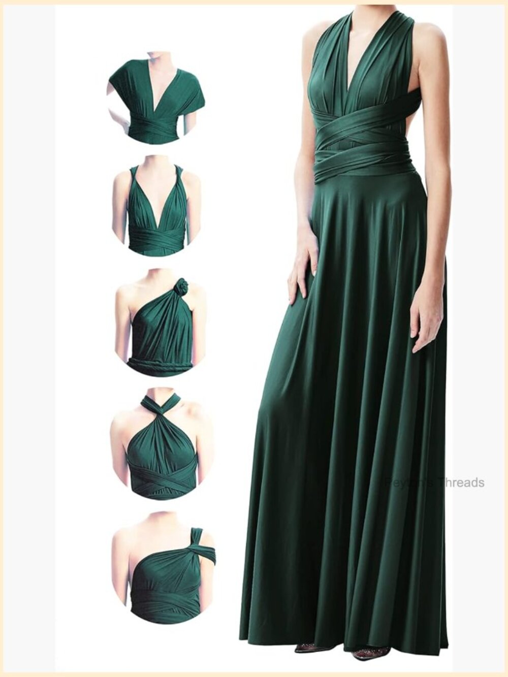 Convertible Infinity Dress Maxi Multiway Wrap Dress for Women